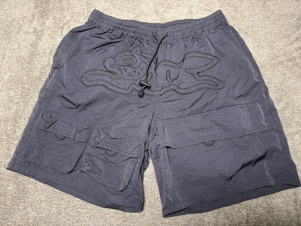 ICECREAM Black Pine Hiker Nylon Cargo Shorts M Running Dog